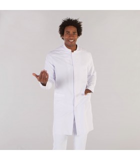 Bata 6172 Saúl de hombre con cuello mao de microfibra. Color blanco pecho. Garys