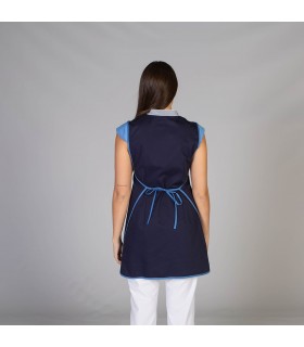 Casulla 2131 Estela combinada y ajustable. Color Marino espalda. Garys