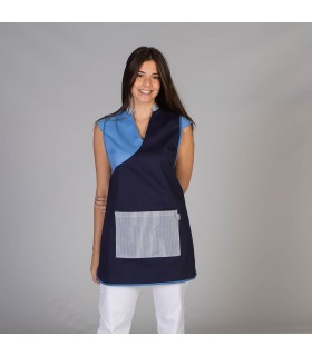 Casulla 2131 Estela combinada y ajustable. Color Marino pecho. Garys