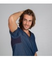 Casaca 6154 Dario de tejido tejano para hombre. Color Vaquero detalle. Garys