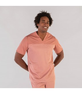 Casaca 6157 IZAN con tejido Peach. Color nude pecho. Garys