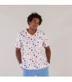Casaca 6114 Ada estampada de microfibra Unisex. Color Woff pecho 1. Garys