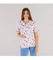 Casaca 6114 Ada estampada de microfibra Unisex. Color Woff pecho 2. Garys