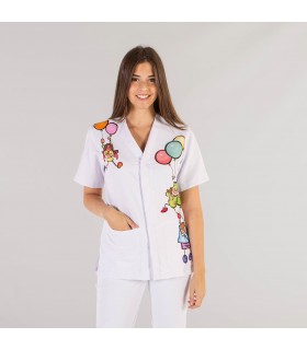 Casaca 6152 Amaia de cierre central de microfibra Unisex. Color niños pecho. Garys