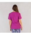 Casaca 6584 Zaida de mujer combinada de microfibra Unisex. Color malva espalda. Garys