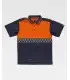 Polo bicolor de alta visibilidad C3855. Workteam5