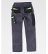Pantalón en tejido canvas con porta rodilleras WF2750. Workteam2