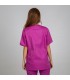 Casaca Sanitario 605. Unisex. Manga corta. Garys, malva espalda