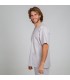 Casaca Sanitario 605. Unisex. Manga corta. Garys, gris perla perfil