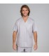 Casaca Sanitario 605. Unisex. Manga corta. Garys, gris perla