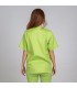 Casaca Sanitario 605. Unisex. Manga corta. Garys, pistacho espalda