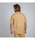 Casaca Sanitario 605. Unisex. Manga corta. Garys. Crema espalda