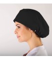 Gorro 4466 con elástico y Microfibra con tratamiento silvadur. Color negro. Garys