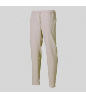 Pantalón 7049 Unisex de goma entera y cordón ajustable, con tejido X.LINEN. Color Arena. Garys