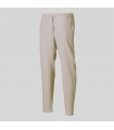 Pantalón 7049 Unisex de goma entera y cordón ajustable, con tejido X.LINEN. Color Arena. Garys