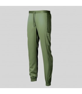Pantalón 7042 Jogger Unisex con tejido Peach. Color Verde Kaki. Garys