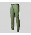 Pantalón 7042 Jogger Unisex con tejido Peach. Color Verde Kaki. Garys