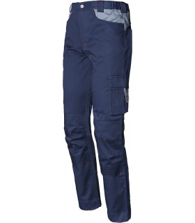 Pantalón de algodón elastizado con porta rodilleras 8731. ISSALINE2