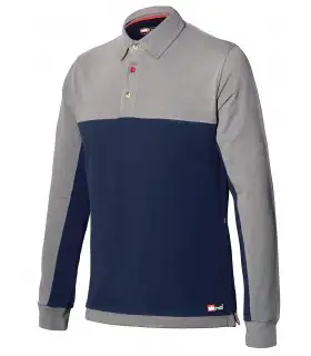 Polo de algodón elástico de manga larga 8776 Stretch. ISSALINE1