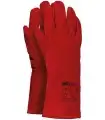 Guantes en serraje vacuno resistente a 100º 07121. PACK 6 und. ISSALINE 1