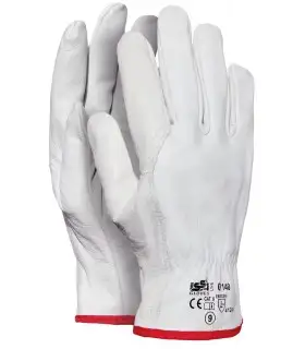 Guantes de piel flor vacuno 07140. PACK 12 und. ISSALINE 1