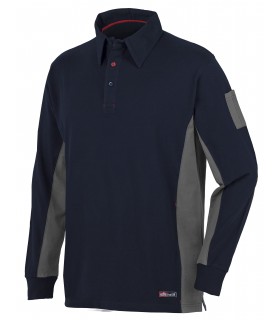Polo de manga larga y bicolor 08173 Stretch. ISSALINE2