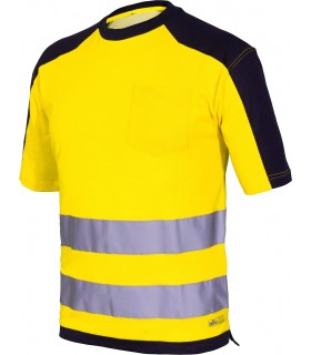 Camiseta de alta visibilidad de manga corta bicolor 08186. ISSALINE1