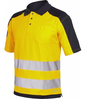 Polo 08190 de manga corta bicolor de alta visibilidad. Issa Line