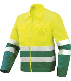Chaquetilla de alta visibilidad bicolor certificada 8546. ISSALINE2