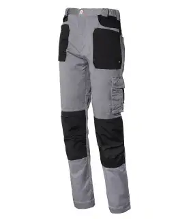 Pantalón Stretch de algodón elastizado, bicolor 8730. ISSALINE1