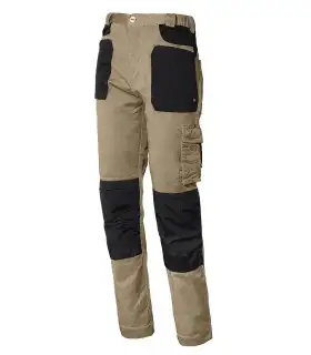 Pantalón Stretch de algodón elastizado, bicolor 8730. ISSALINE3