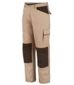 Pantalón con porta rodilleras y bicolor 100% Algodón 8930 Shot. ISSALINE1