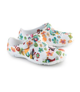 Zueco GLOBULE ESTAMPADOS tucán. Antideslizantes. Schu´zz