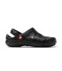 Zueco GLOBULE unisex color negro vista lateral. Antideslizantes. Schu´zz