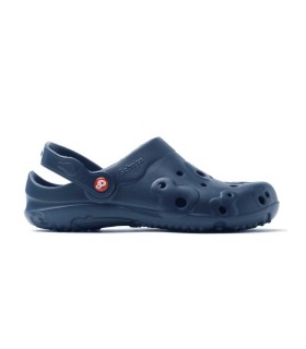 Zueco GLOBULE unisex color marino vista lateral. Antideslizantes. Schu´zz