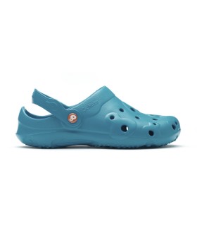 Zueco GLOBULE unisex color azul océano vista lateral. Antideslizantes. Schu´zz