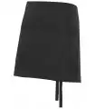 Delantal corto SUBIRAT con bolsillo de 3 compartimentos. Velilla negro