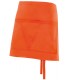 Delantal corto SUBIRAT con bolsillo de 3 compartimentos. Velilla naranja