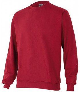 Sudadera 105701 unisex. Cuello redondo. rojo Velilla