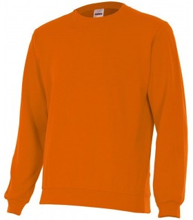 Sudadera 105701 unisex. Cuello redondo. naranja Velilla