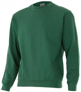 Sudadera 105701 unisex. Cuello redondo. verde Velilla