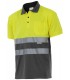 Polo bicolor 173 alta visibilidad. Manga corta. 2 Velilla