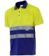 Polo bicolor 173 alta visibilidad. Manga corta. 4 Velilla