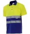 Polo bicolor 173 alta visibilidad. Manga corta. 4 Velilla
