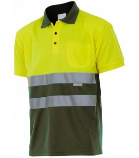 Polo bicolor 173 alta visibilidad. Manga corta. 5 Velilla