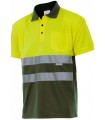 Polo bicolor 173 alta visibilidad. Manga corta. 5 Velilla