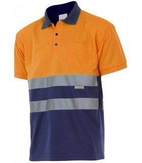 Polo bicolor 173 alta visibilidad. Manga corta. 6 Velilla