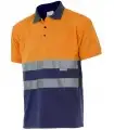 Polo bicolor 173 alta visibilidad. Manga corta. 6 Velilla