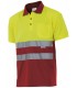 Polo bicolor 173 alta visibilidad. Manga corta. 10 Velilla