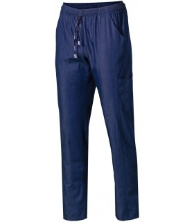 Pantalón 7775 Unisex multibolsillos de Tejano con cintura elástica. Garys